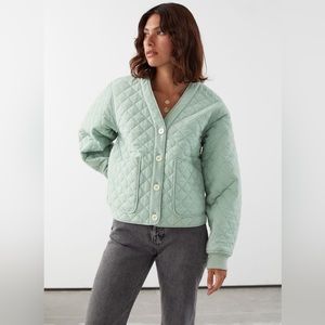 & Other Stories Boxy Quilted Jacket